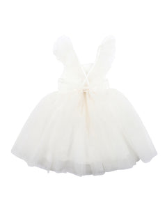 Bebe - Party White Glitter Tulle Dress (3-7 YRS)