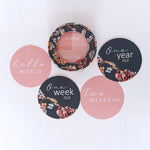 Load image into Gallery viewer, Snuggle Hunny Kids - Belle &amp; Rose Gold Reversible Milestone Cards
