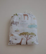 Load image into Gallery viewer, Snuggle Hunny Kids - Safari Fitted Cot Sheet
