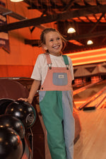 Load image into Gallery viewer, Goldie + Ace - Austin Colour Block Vintage Overalls
