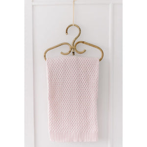 Snuggle Hunny Kids - Diamond Knit Baby Blanket (Blush Pink)