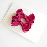 Load image into Gallery viewer, Snuggle Hunny Kids - Burgundy Wine Clip Bow Small Piggy Tail Pair
