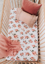 Load image into Gallery viewer, Snuggle Hunny Kids - Fitted Cot Sheet (Rosebud)
