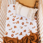 Load image into Gallery viewer, Snuggle Hunny Kids - Lion Fitted cot Sheet

