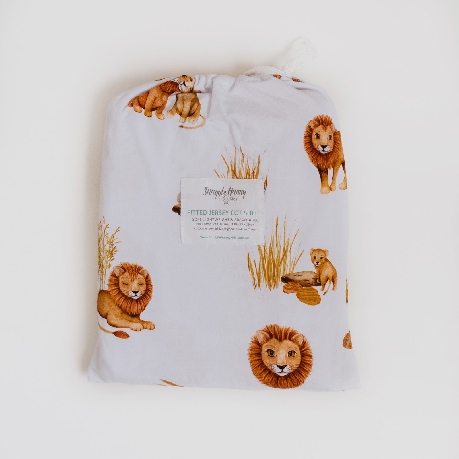 Snuggle Hunny Kids - Lion Fitted cot Sheet