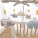 Load image into Gallery viewer, Living Textiles - Musical Mobile Set (Mason Elephant)

