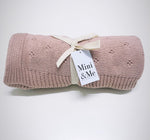 Load image into Gallery viewer, Mini &amp; Me - Heirloom Baby Blanket - Blush
