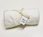 Load image into Gallery viewer, Mini &amp; Me - Heirloom Baby Blanket - Ivory
