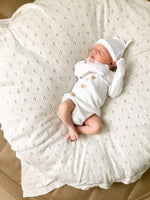 Load image into Gallery viewer, Mini &amp; Me - Heirloom Baby Blanket - Natural Melange
