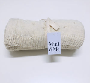 Mini & Me - Heirloom Baby Blanket - Natural Melange