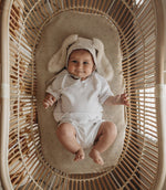 Load image into Gallery viewer, Mini &amp; Me - Heirloom Baby Blanket - Natural Melange
