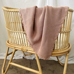 Load image into Gallery viewer, Mini &amp; Me - Shell Baby Blanket - Blush
