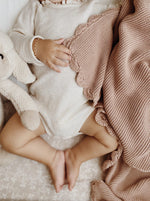 Load image into Gallery viewer, Mini &amp; Me - Shell Baby Blanket - Blush
