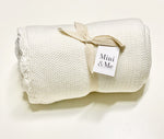 Load image into Gallery viewer, Mini &amp; Me - Shell Baby Blanket - Whisper White
