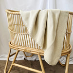 Load image into Gallery viewer, Mini &amp; Me - Cable Knit Baby Blanket - Natural Melange
