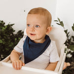 Load image into Gallery viewer, Snuggle Hunny Kids - Navy Dribble Bib
