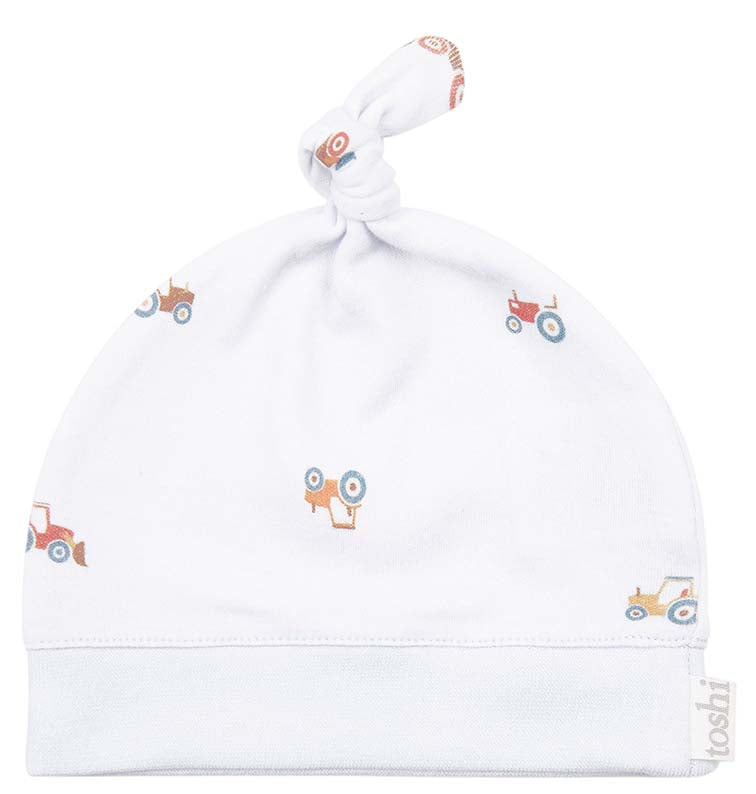 Toshi - Baby Beanie Print (Mr Tractor)