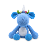 Load image into Gallery viewer, Snuggle Buddies - Medium Sitting Toy Unicorn Blue
