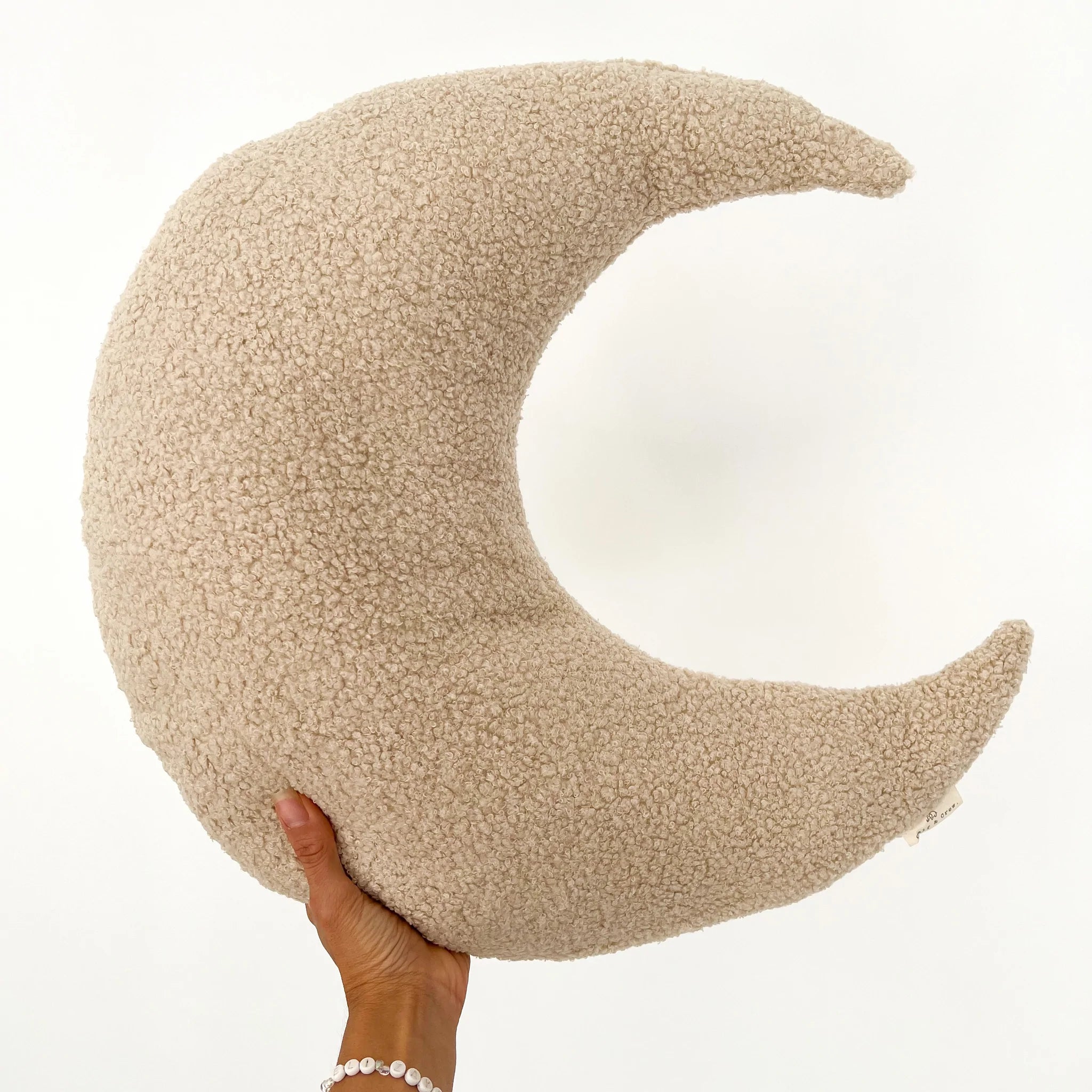 Calf & Crew - Boucle Moon Feeding Pillow - Sand