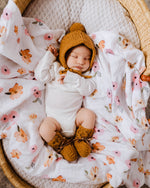 Load image into Gallery viewer, Snuggle Hunny Kids - Bronze Merino Wool Bonnet &amp; Booties
