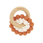 Load image into Gallery viewer, OB Designs - Cinnamon Eco-Friendly Teether / Organic Beechwood Silicone Toy
