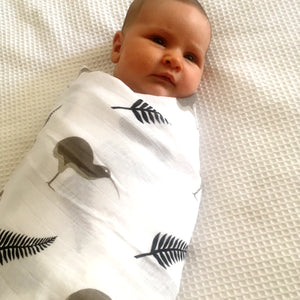 Proud Baby - Cute Kiwi New Zealand Muslin Swaddle