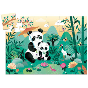 Djeco - Leo the Panda 24pc Silhouette Puzzle