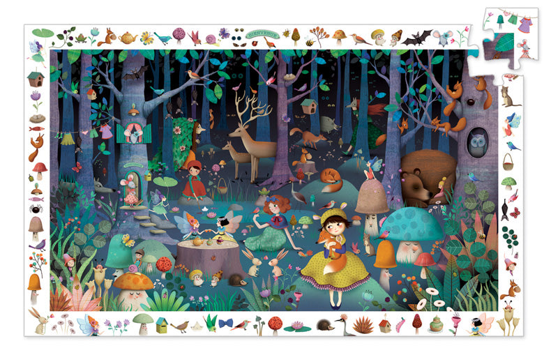Djeco - Enchanted Forest 100pc Observation Puzzle