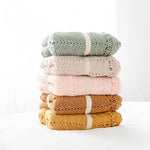 Load image into Gallery viewer, OB Designs - Peach Handmade Crochet Baby Blanket
