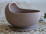 Load image into Gallery viewer, Calf &amp; Crew - Silicone Suction Bowl &amp; Beechwood Spoon
