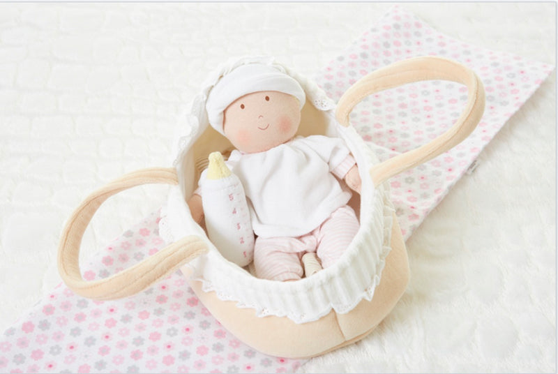 Tikiri - Grace Baby Doll in Carry Cot With Accessories