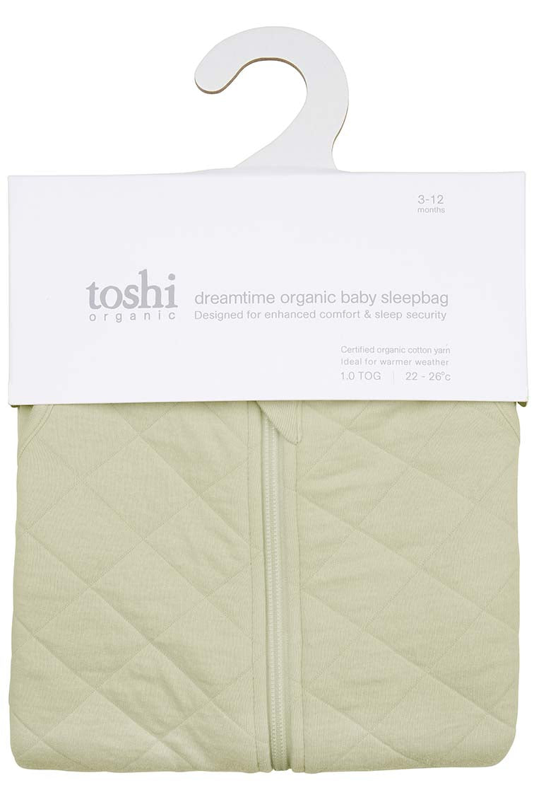 Toshi - Dreamtime Organic Baby Sleep Bag Sleeveless - Thyme