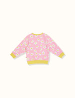 Load image into Gallery viewer, Goldie + Ace - Dahlia Daisy Terry Relaxed Sweater (Pink)

