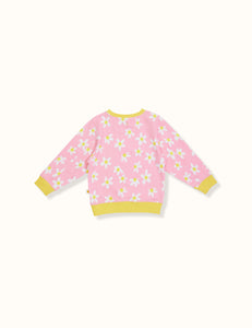 Goldie + Ace - Dahlia Daisy Terry Relaxed Sweater (Pink)
