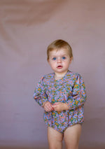 Load image into Gallery viewer, Bella + Lace - Dandy Romper (Periwinkle Gypsy Moth)
