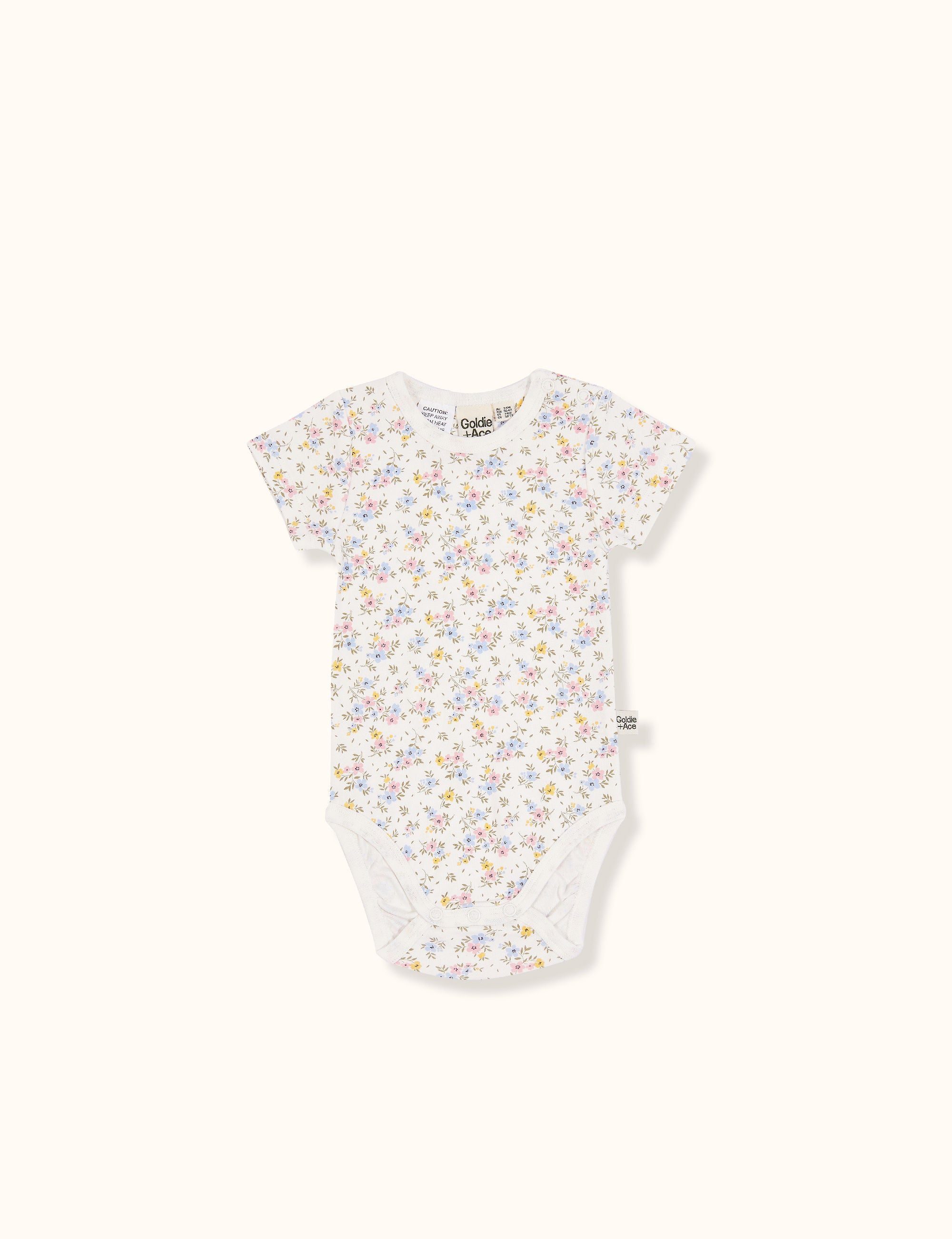 Goldie + Ace - Ditzy Floral Print Short Sleeve Bodysuit