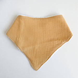 Calf & Crew - Muslin Towel Dribble Bib - Tangerine