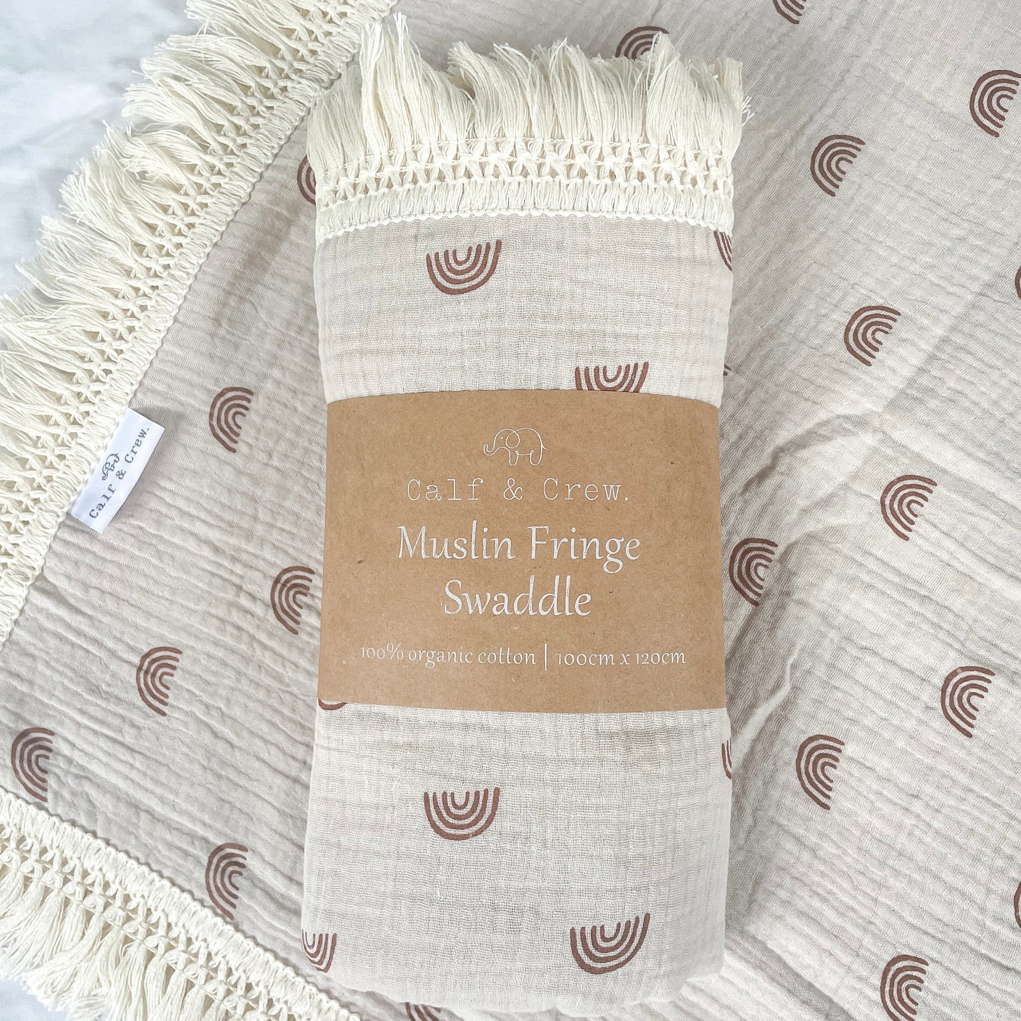 Calf & Crew - Organic Cotton Fringe Swaddle