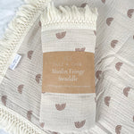Load image into Gallery viewer, Calf &amp; Crew - Organic Cotton Fringe Swaddle
