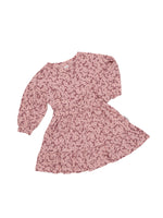 Load image into Gallery viewer, Huxbaby - Flower Bear Drop Shoulder Tuck Dress
