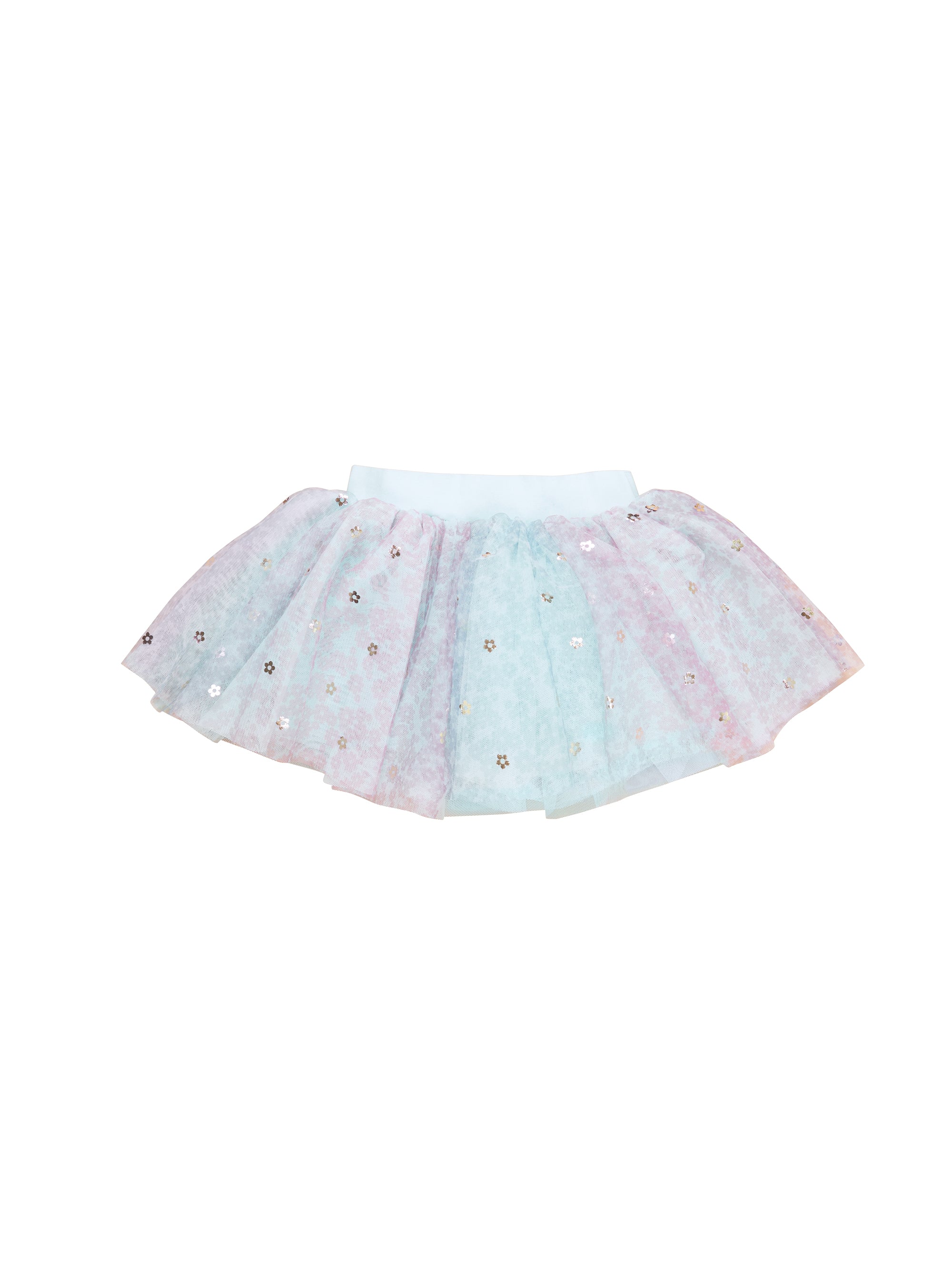 Huxbaby - Rainbow Flower Tulle Skirt