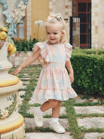 Load image into Gallery viewer, Huxbaby - Rainbow Ruffle Pinafore
