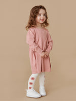 Load image into Gallery viewer, Huxbaby - Flower Tights Almond Milk
