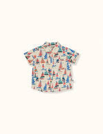 Load image into Gallery viewer, Goldie + Ace - Holiday on the Bay Linen Shirt (Vanilla)

