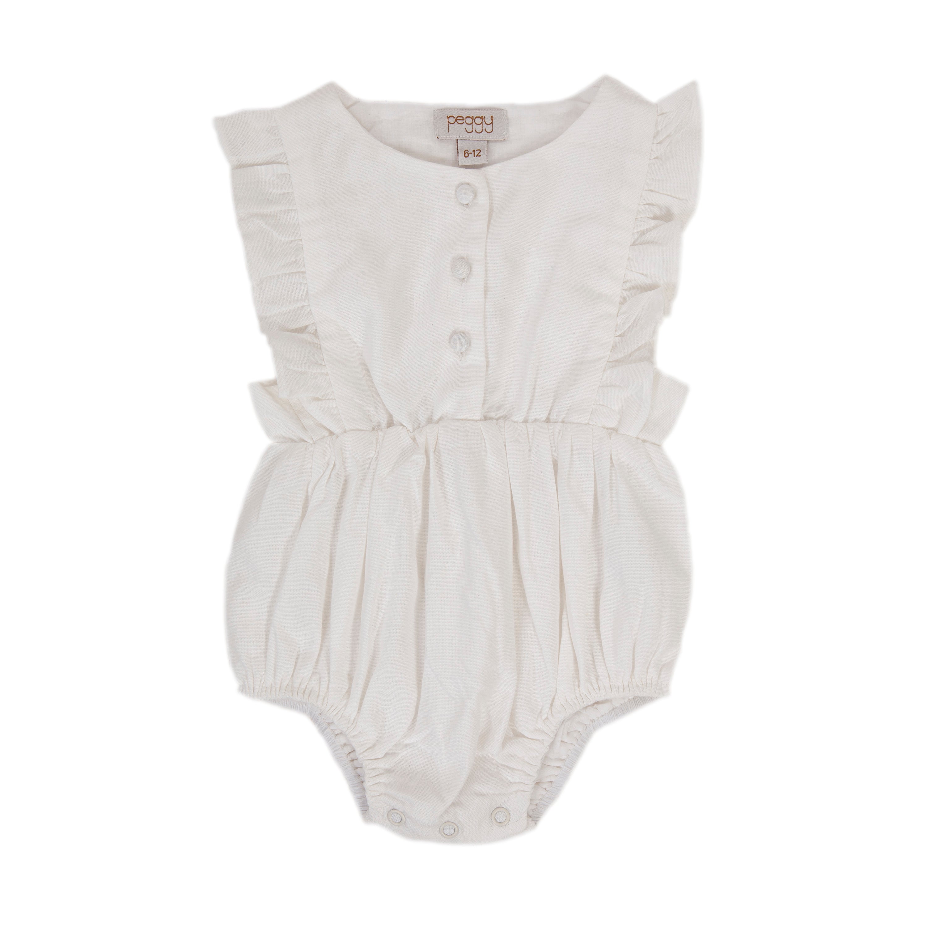 Peggy - August Playsuit (White)
