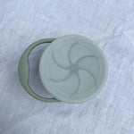 Load image into Gallery viewer, Calf &amp; Crew - Collapsible Silicone Snack Cup With Lid Sage

