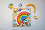 Load image into Gallery viewer, Kiddie Connect - Large Sun and Rainbow Puzzle
