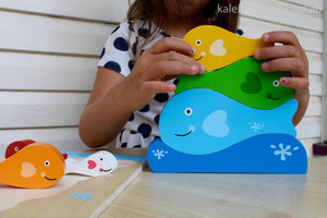 Kiddie Connect - Fish Stacker Puzzle