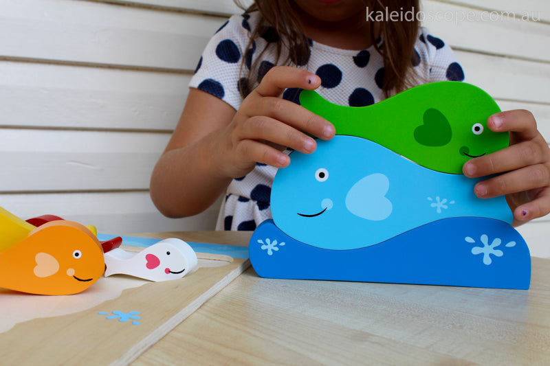 Kiddie Connect - Fish Stacker Puzzle