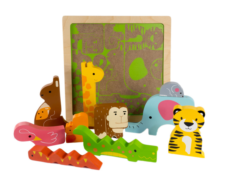 Kiddie Connect - Wild Animal Chunky Puzzle